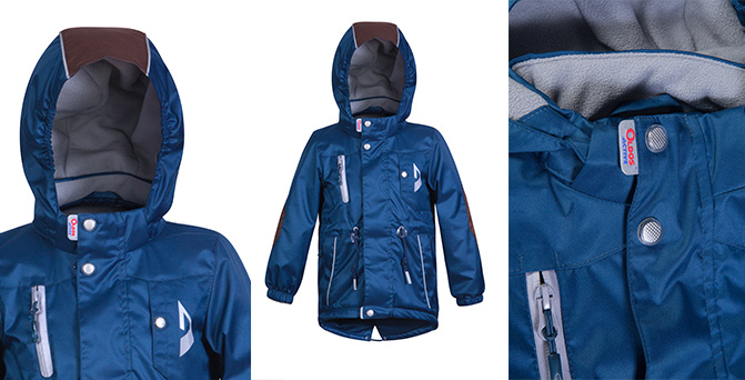 Капюшон и воротник ветровки