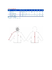 Таблица размеров одежды
