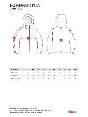 Таблица размеров одежды