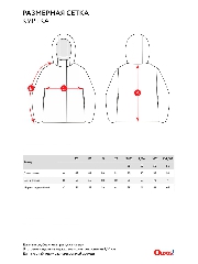 Таблица размеров одежды