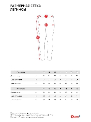 Таблица размеров одежды