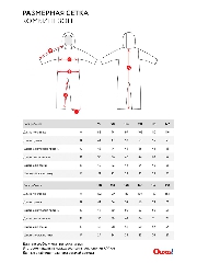 Таблица размеров одежды