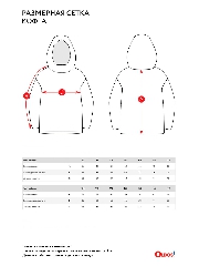 Таблица размеров одежды