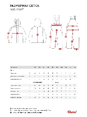 Таблица размеров одежды