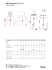 Таблица размеров одежды