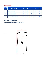 Таблица размеров одежды