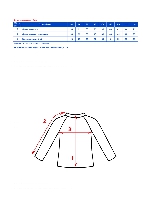 Таблица размеров одежды