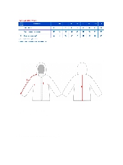 Таблица размеров одежды