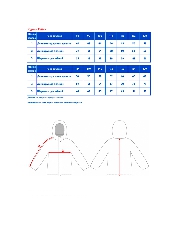 Таблица размеров одежды