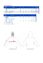 Таблица размеров одежды