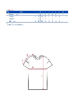 Таблица размеров одежды