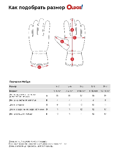 Таблица размеров одежды