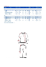 Таблица размеров одежды