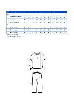 Таблица размеров одежды