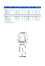 Таблица размеров одежды