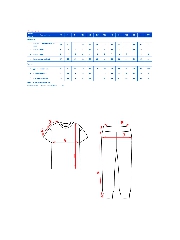 Таблица размеров одежды