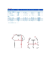 Таблица размеров одежды